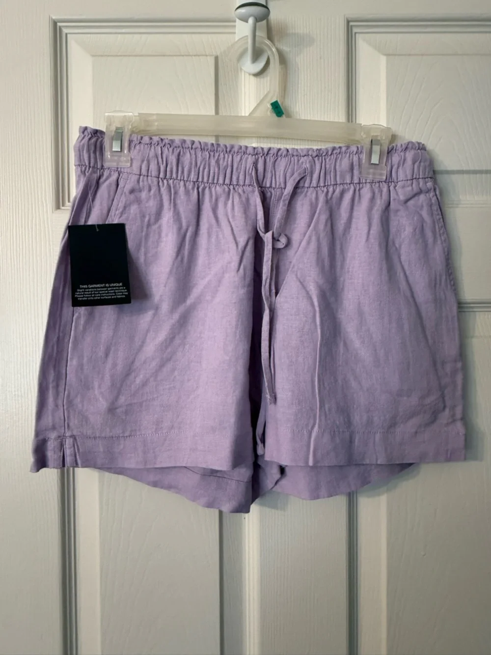 GAP Lavender Drawstring linen Shorts - Picture 1 of 4